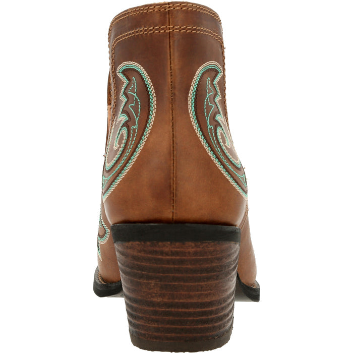 Crush by Durango® Women's Golden Brown Western Fashion Bootie - back