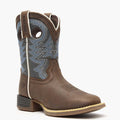 Durango® Lil' Rebel Pro™ Big Kid's Blue Western Boot - main