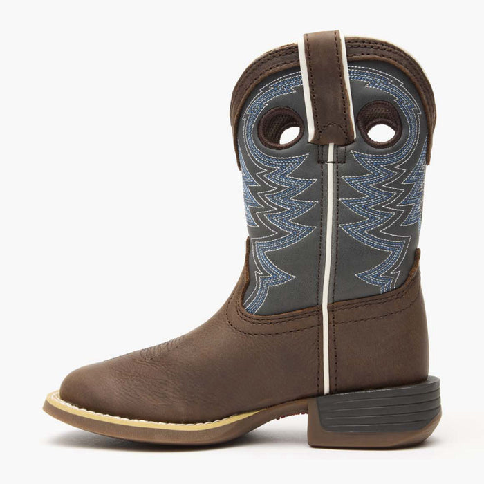 Durango® Lil' Rebel Pro Little Kid's Blue Western Boots - profile