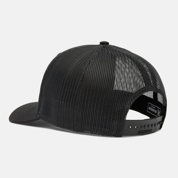 Durango black Richardson ballcap 3/4 back view