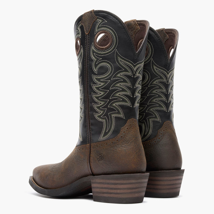 Back pair view of Durango® men’s 12” Mudstone/Black Rebel Pro™