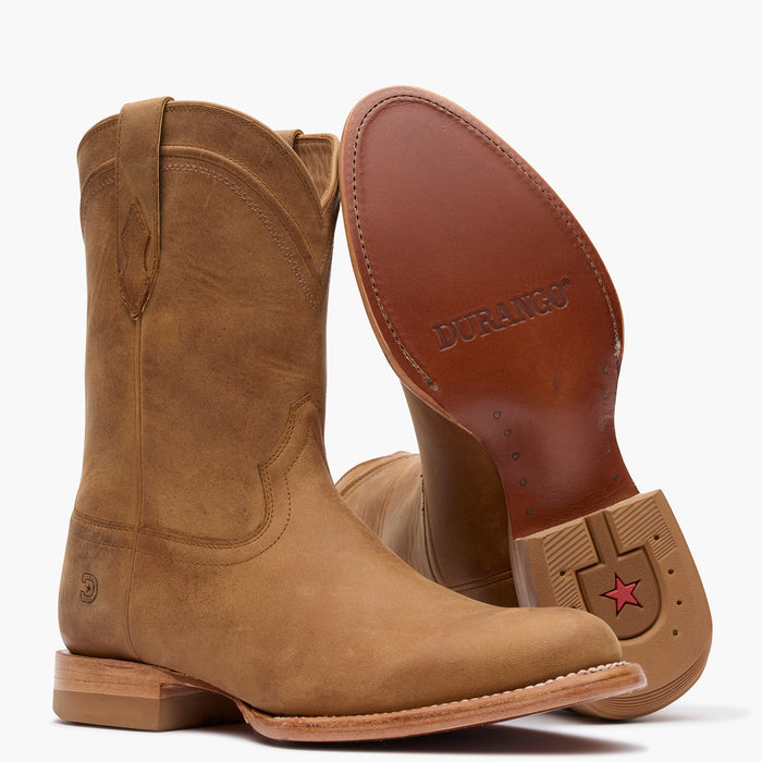 Outsole view of Durango® men’s 10” Sand Dune Santa Fe™ Roper Boot