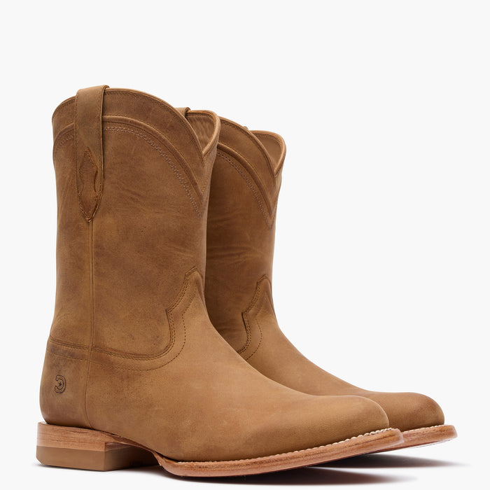 Front view of Durango® men’s 10” Sand Dune Santa Fe™ Roper Boots side by side
