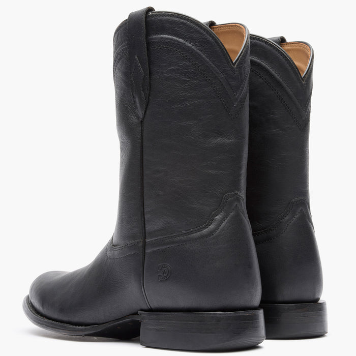 Back view of Durango® men’s 10” Phantom Black Santa Fe™ Roper Boot