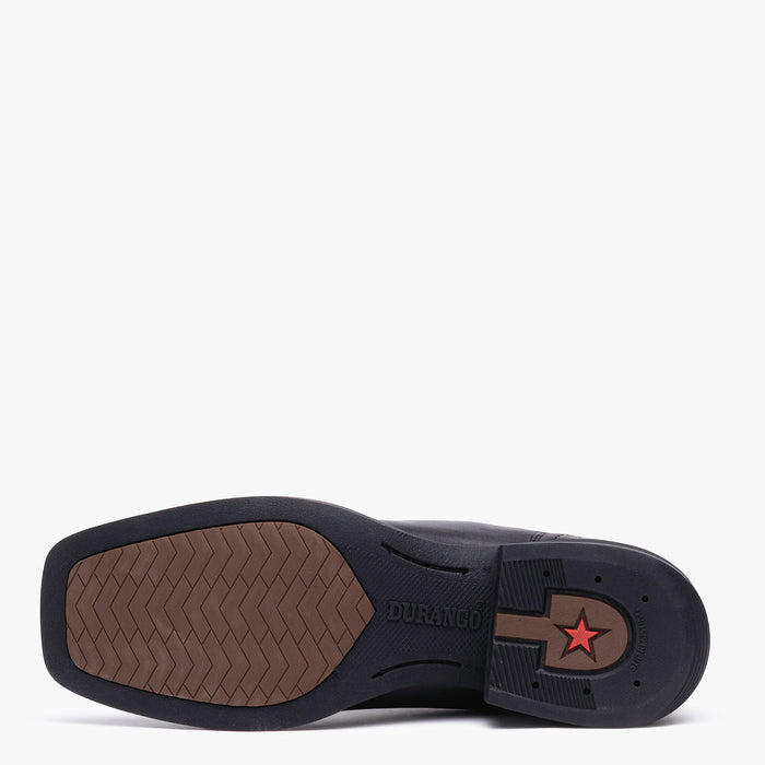 Single outsole view of Durango® black chelsea boots