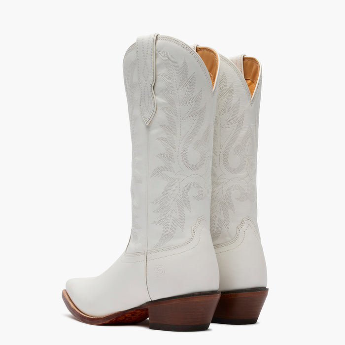 Back pair view of Durango Crush white cowgirl boots