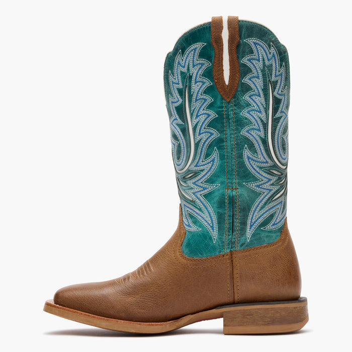 Inner side view of Durango® women’s 12” Gingersnap/Ocean Blue Lady Rebel Pro™
