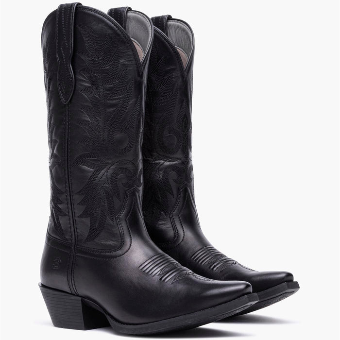 Front pair view of Durango black cowgirl boots
