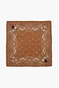 Embroidered Floral Bandana Hide