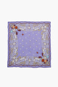 Embroidered Floral Bandana Lavender