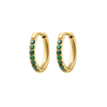 Emerald Titanium Celestial Hoops