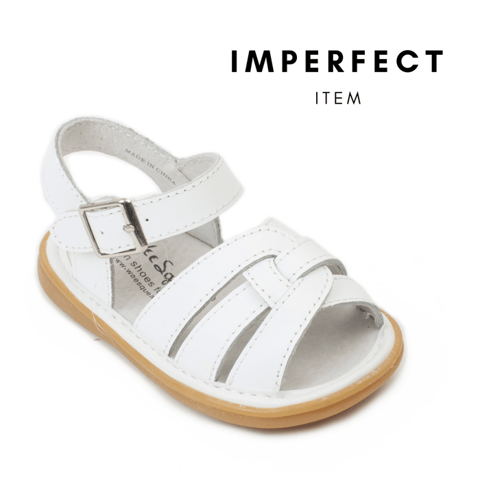 Emma Sandal White (IMPERFECT) - Wee Squeak
