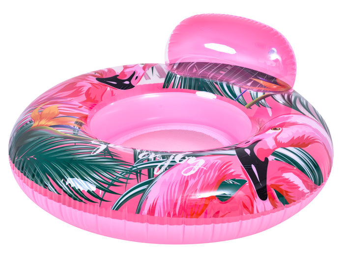 Flamingo Inflatable Swim Ring With Backrest