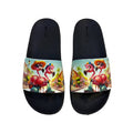 Flamingo Print Slide Sandals