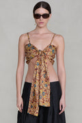 Flora Wrap Top Marigold