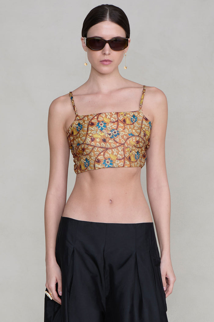 Flora Wrap Top Marigold