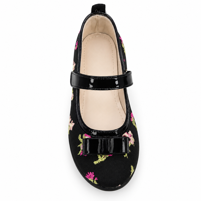 Floral Bow Ballet Flats