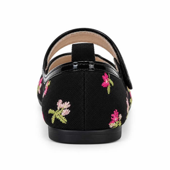 Floral Bow Ballet Flats