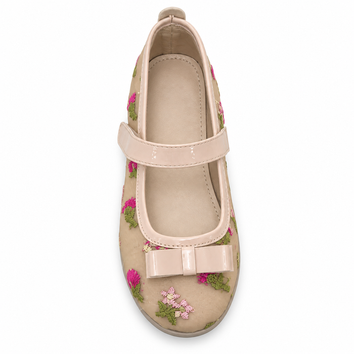 Floral Bow Ballet Flats