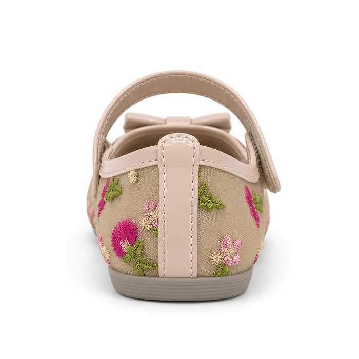 Floral Bow Ballet Flats