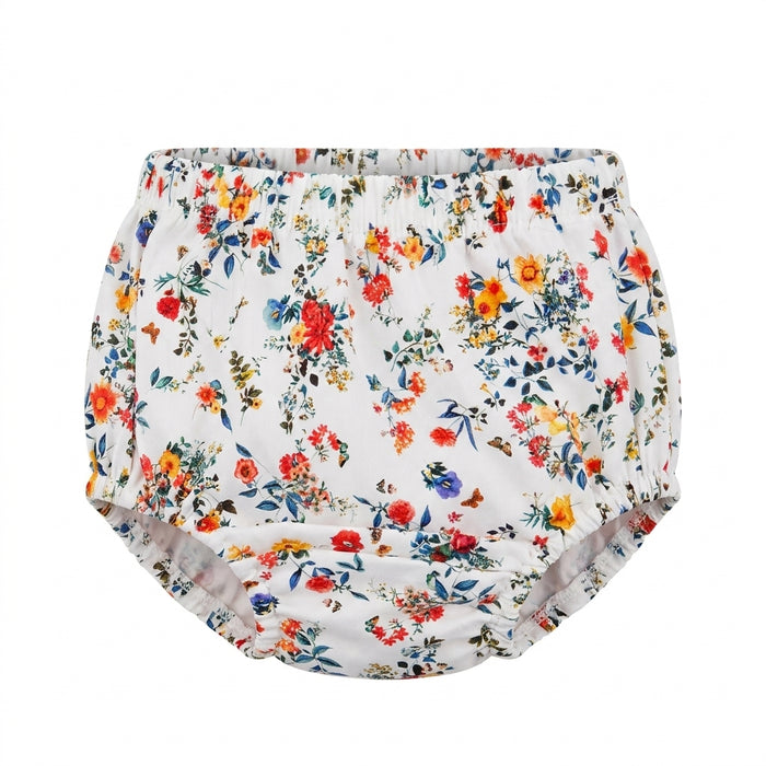 Floral Ruffle Dress With Matching Bloomers