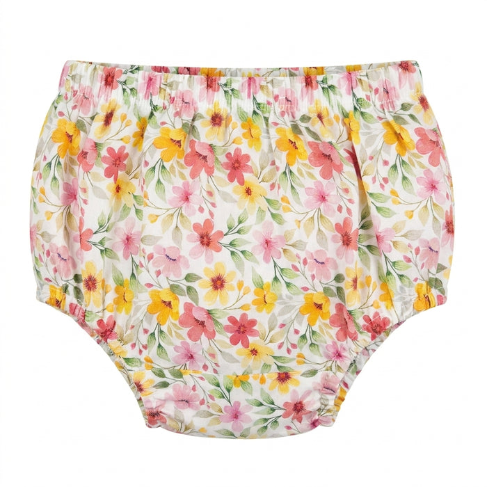 Floral Tiered Sleeveless Dress With Matching Bloomers