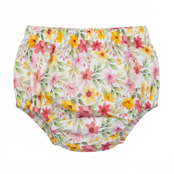 Floral Tiered Sleeveless Dress With Matching Bloomers
