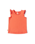 flutter tee - living coral