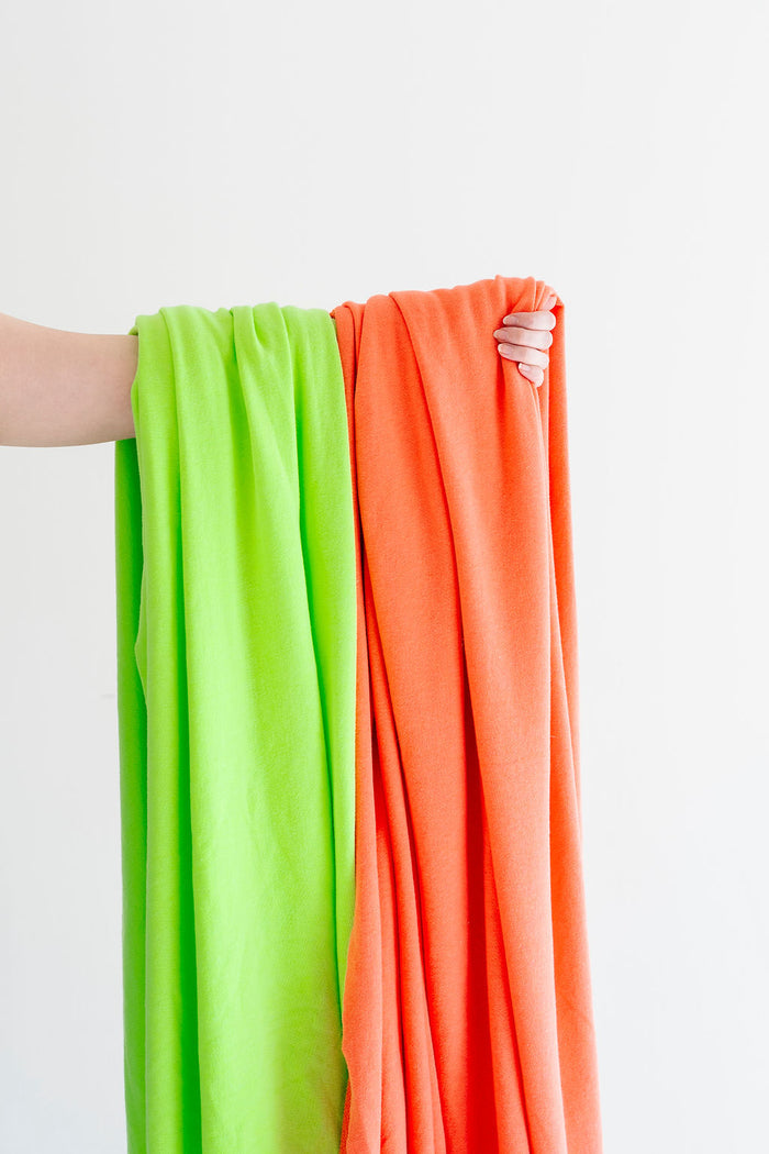 flutter tee - neon green