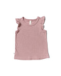flutter tee - woodrose