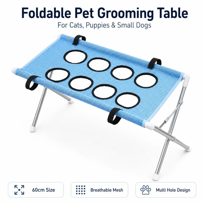 Foldable Mesh Pet Grooming Table