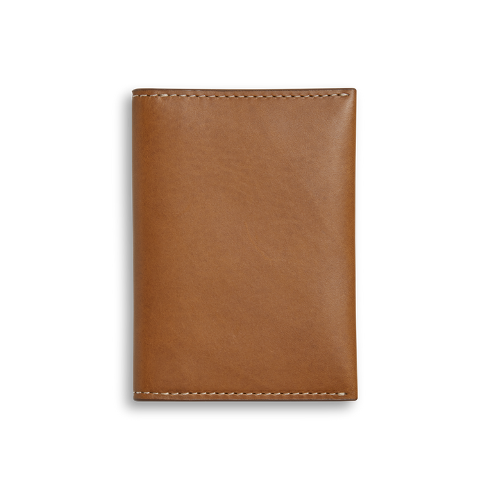 Folded Card Holder Wallet - Tan