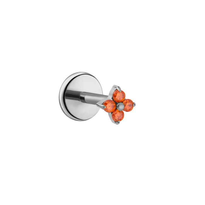 Fortune Flat Back Stud - Mai Tai