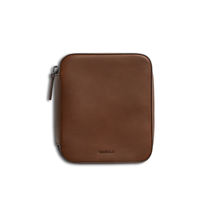 Four Watch Travel Case - Medium Brown