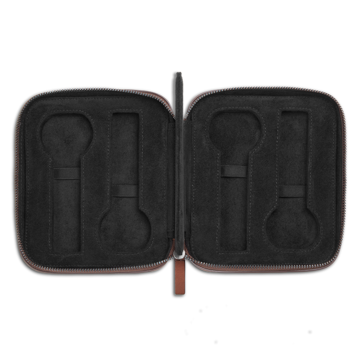 Four Watch Travel Case - Medium Brown