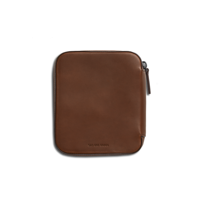 Four Watch Travel Case - Medium Brown