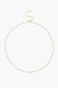 Free-Form Pearl Necklace White