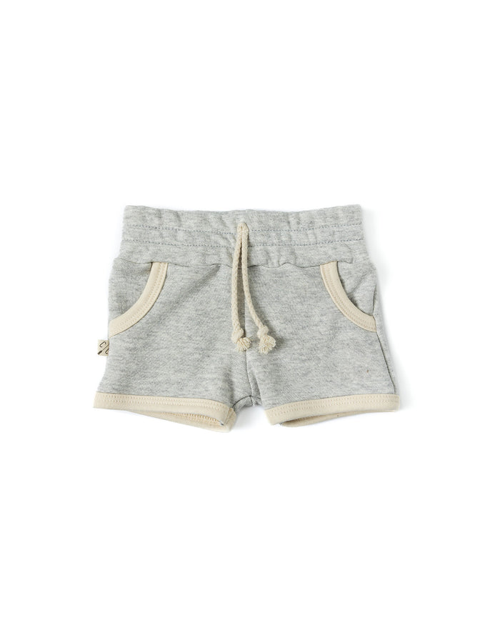 french terry retro short CO - pearl