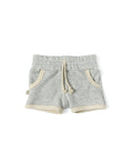 french terry retro short CO - pearl