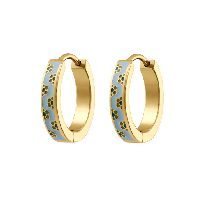 Garden Party Enamel Hoops