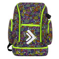 Geometric Print Sports Backpack With Shoe Compartment