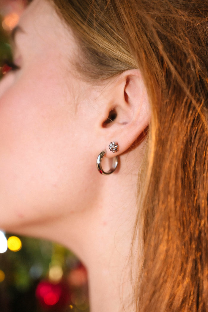Gift Bow Flat Back Stud