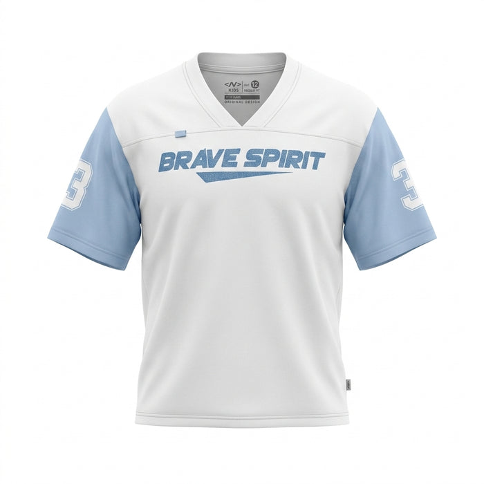 Boys Brave Spirit Graphic T Shirt With Contrast Sleeves