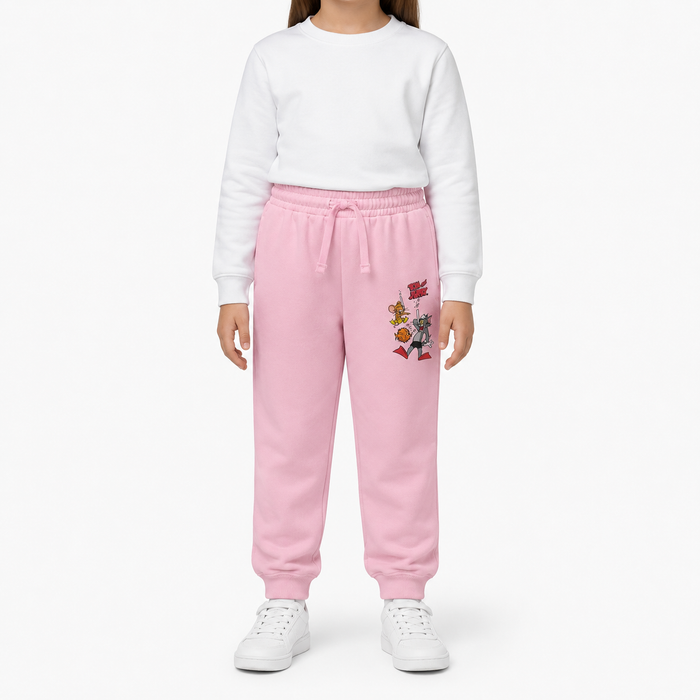 Girl Tom And Jerry Graphic Jogger Sweatpants