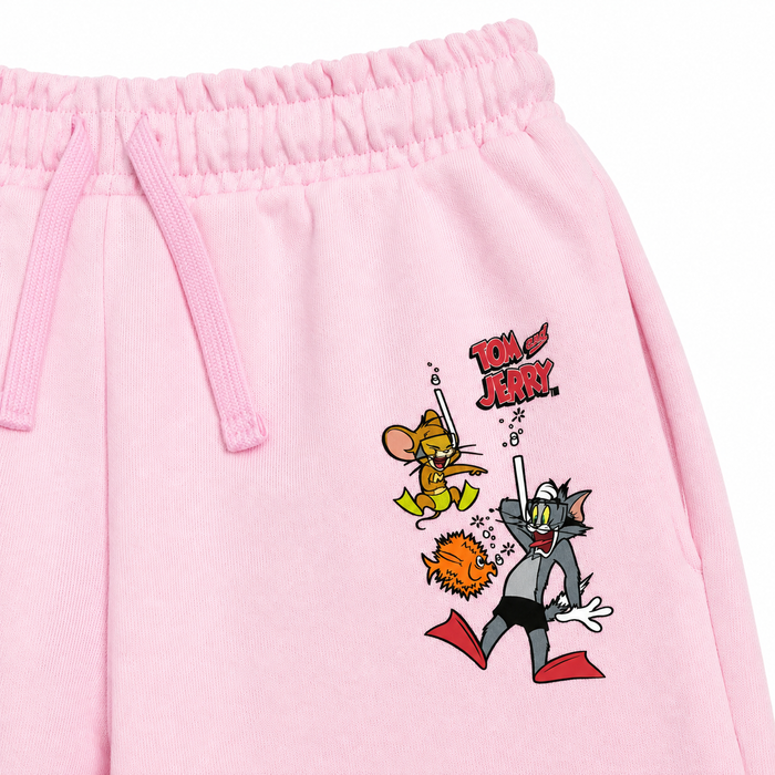 Girl Tom And Jerry Graphic Jogger Sweatpants