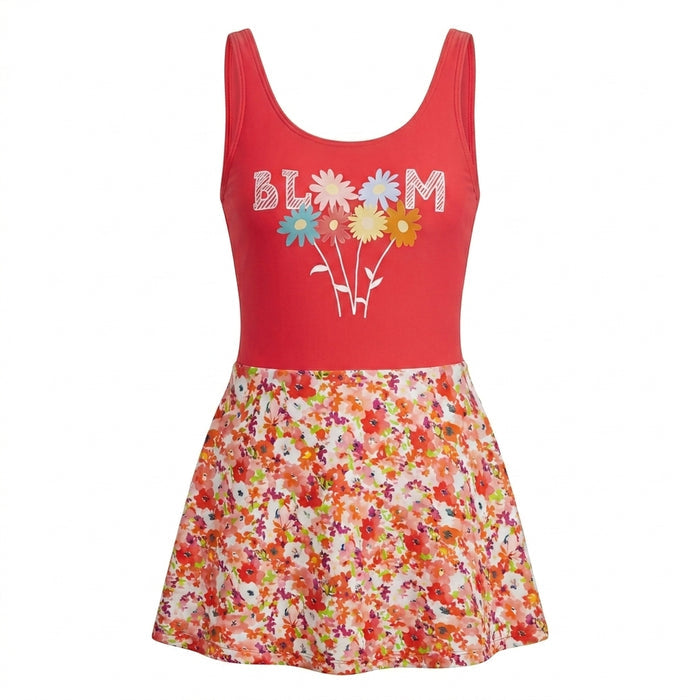 Girls Bloom Floral Swim Dress