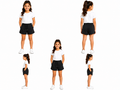 Girls Casual Drawstring Sweat Shorts
