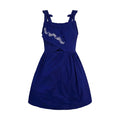 Girls Embroidered Shoulder Tie Summer Dress