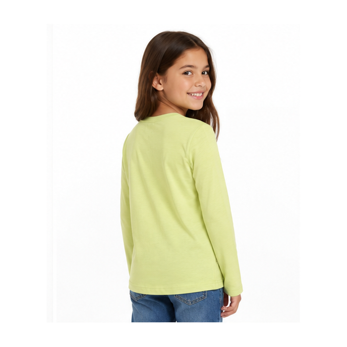 Girls’ Everyday Long-Sleeve Crew Neck Top