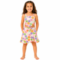 Girls Floral Print Cami Top And Wrap Skirt Set